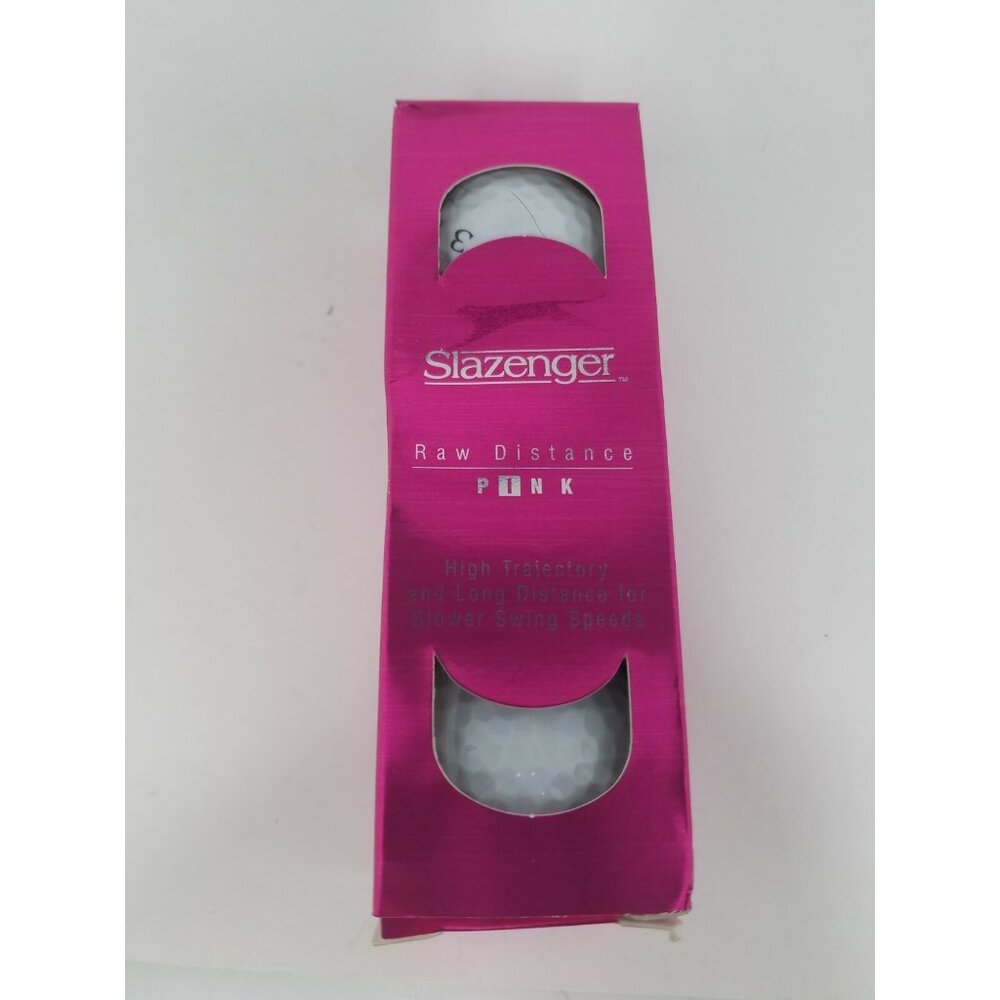 Slazenger Raw Distance Pink Golf Balls New in Sleeve - Women's Golf Balls